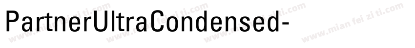 PartnerUltraCondensed字体转换