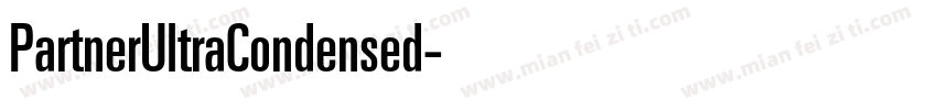 PartnerUltraCondensed字体转换