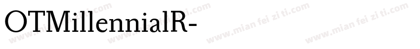 OTMillennialR字体转换