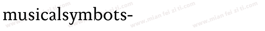 musicalsymbots字体转换