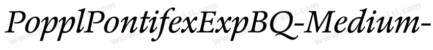 PopplPontifexExpBQ-Medium字体转换