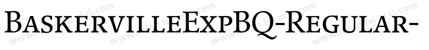 BaskervilleExpBQ-Regular字体转换