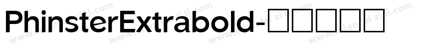 PhinsterExtrabold字体转换