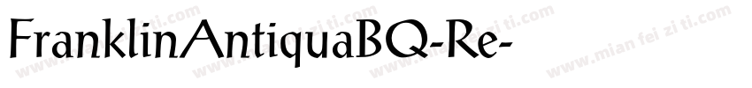 FranklinAntiquaBQ-Re字体转换