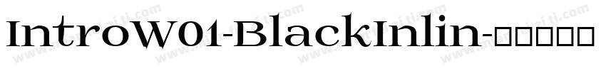 IntroW01-BlackInlin字体转换