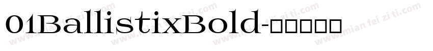 01BallistixBold字体转换