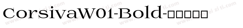 CorsivaW01-Bold字体转换