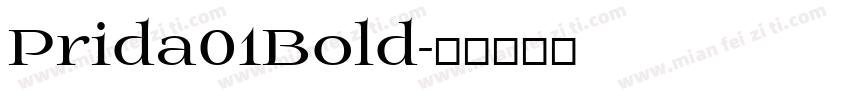 Prida01Bold字体转换