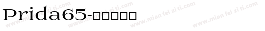 Prida65字体转换