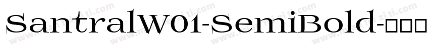 SantralW01-SemiBold字体转换