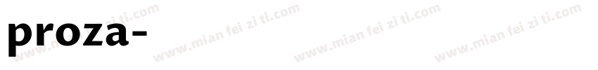 proza字体转换