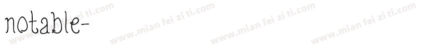 notable字体转换
