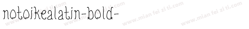 notoikealatin-bold字体转换
