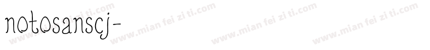 notosanscj字体转换