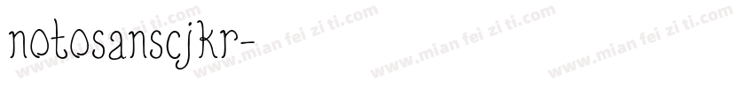 notosanscjkr字体转换