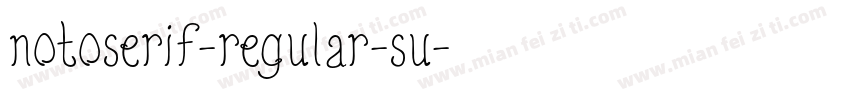 notoserif-regular-su字体转换