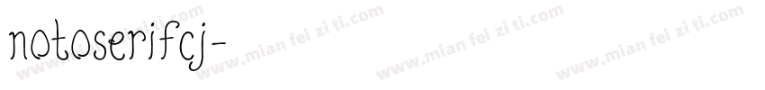 notoserifcj字体转换