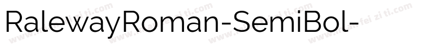 RalewayRoman-SemiBol字体转换