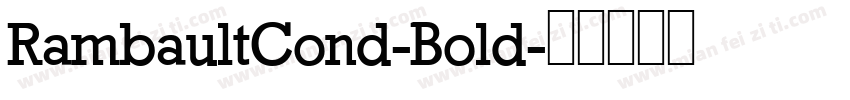 RambaultCond-Bold字体转换