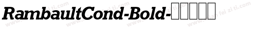 RambaultCond-Bold字体转换