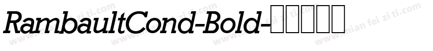 RambaultCond-Bold字体转换