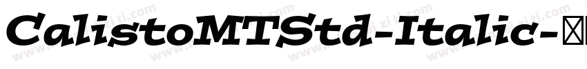 CalistoMTStd-Italic字体转换