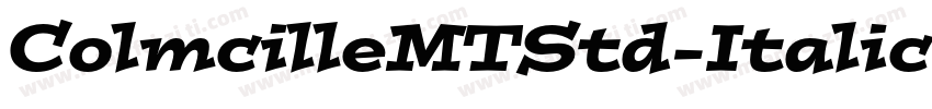 ColmcilleMTStd-Italic字体转换