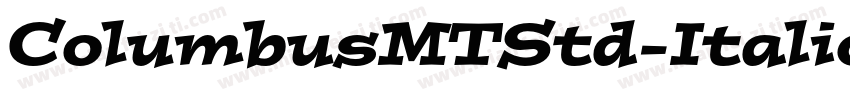 ColumbusMTStd-Italic字体转换