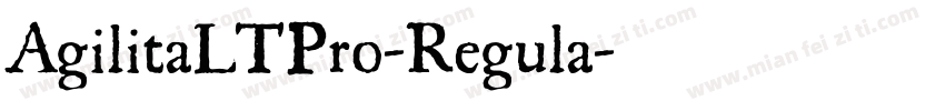 AgilitaLTPro-Regula字体转换