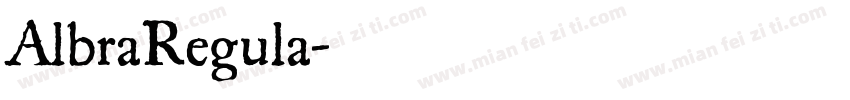 AlbraRegula字体转换