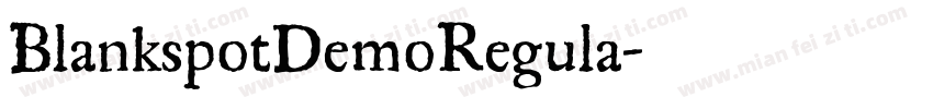 BlankspotDemoRegula字体转换