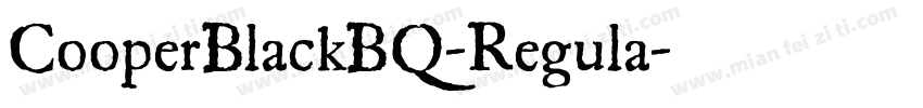 CooperBlackBQ-Regula字体转换