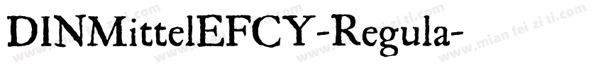 DINMittelEFCY-Regula字体转换