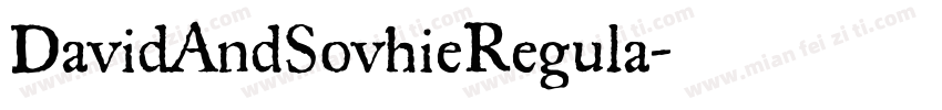 DavidAndSovhieRegula字体转换