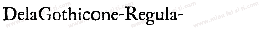 DelaGothic0ne-Regula字体转换