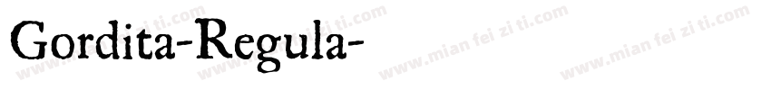 Gordita-Regula字体转换
