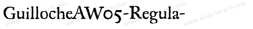 GuillocheAW05-Regula字体转换