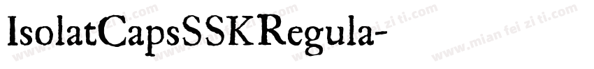 IsolatCapsSSKRegula字体转换