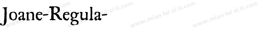Joane-Regula字体转换