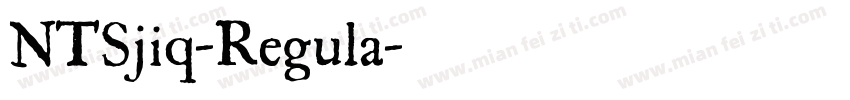 NTSjiq-Regula字体转换