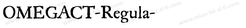 OMEGACT-Regula字体转换