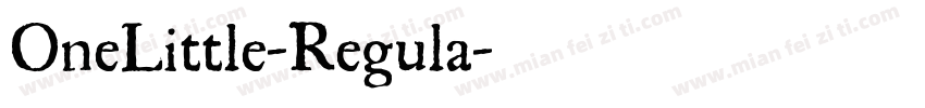 OneLittle-Regula字体转换
