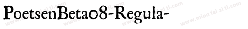 PoetsenBeta08-Regula字体转换