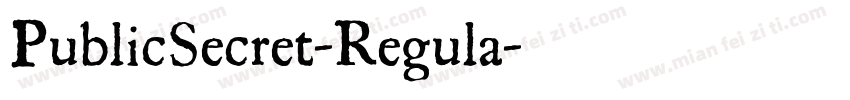 PublicSecret-Regula字体转换