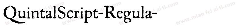 QuintalScript-Regula字体转换