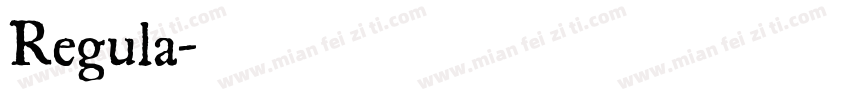 Regula字体转换