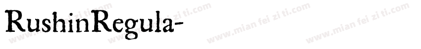 RushinRegula字体转换