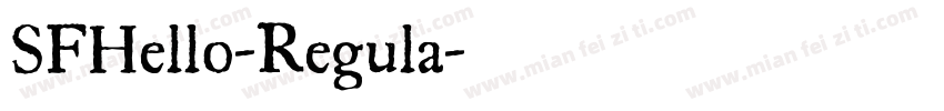 SFHello-Regula字体转换