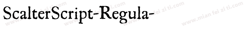 ScalterScript-Regula字体转换