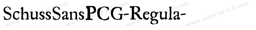SchussSansPCG-Regula字体转换